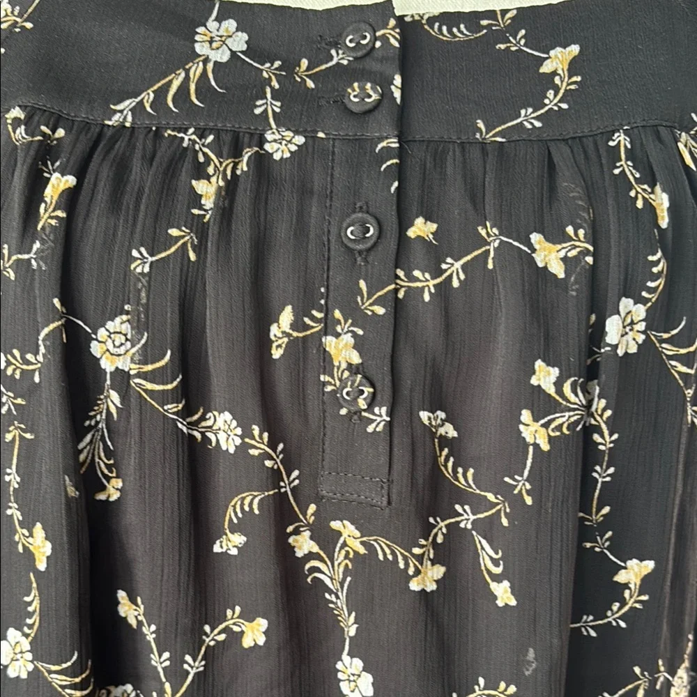 LC Lauren Conrad Black and White Relaxed Long Sleeve Blouse - Picture 4 of 10